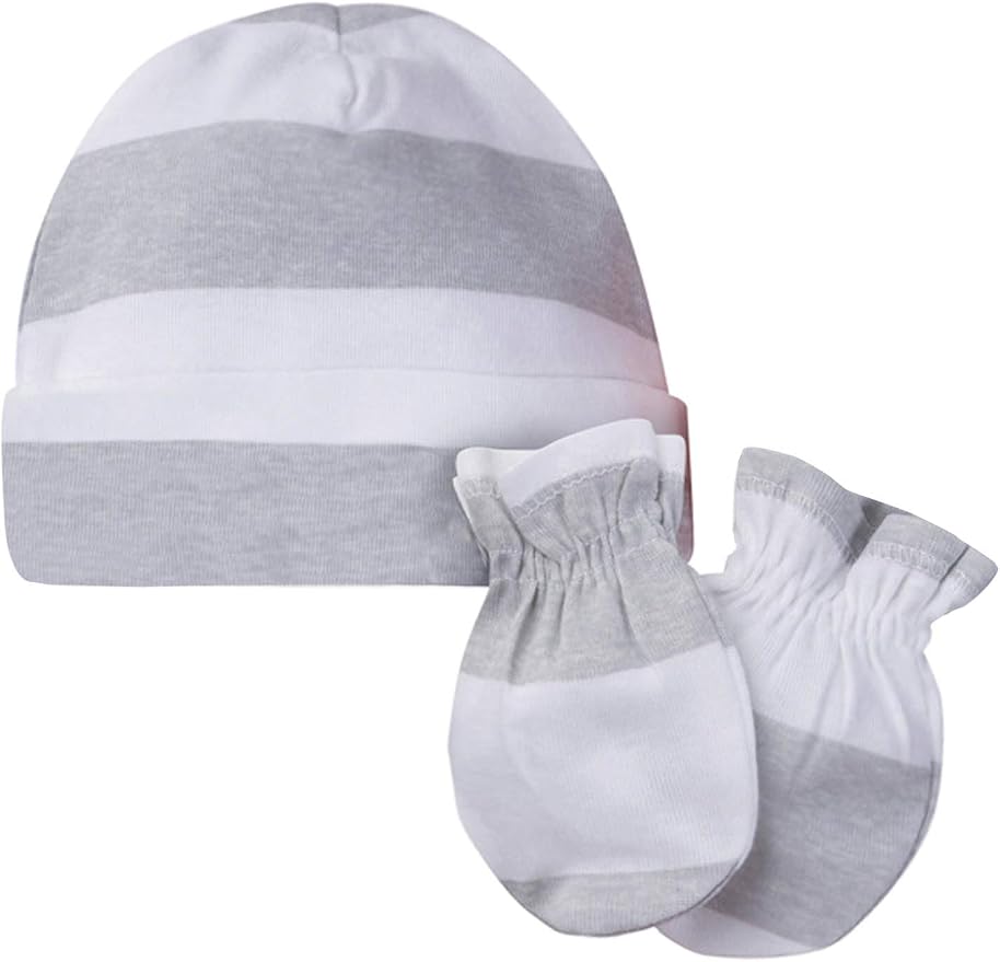 Onesies Brand Baby 12 Piece Cap and Mitten Set | Six cotton caps and six mitten - Image 4