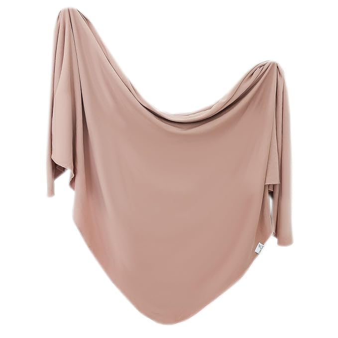 Copper Pearl Baby Swaddle Blanket - Premium Knit Baby Blanket, Large Soft Stretchy Receiving Blankets for Baby Boy and Girl, Swaddles for Newborn, Infant, and Toddler (Pecan)