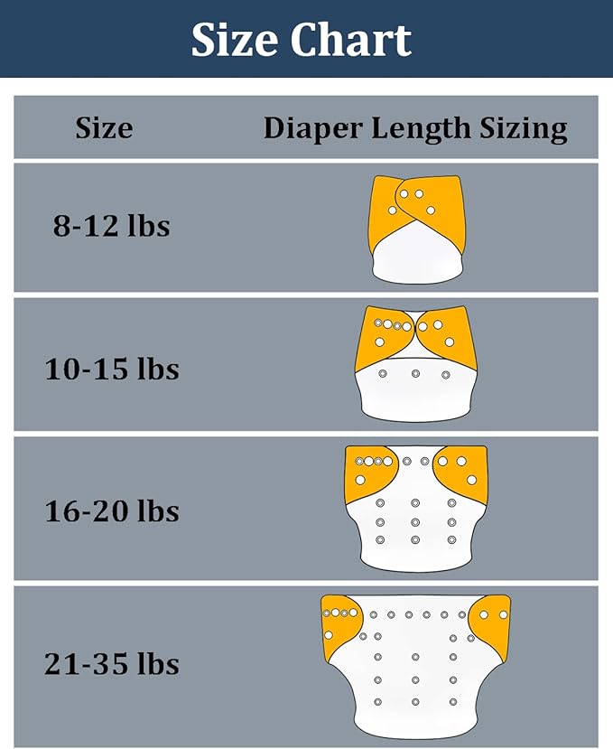 babygoal Reusable Charcoal Cloth Diapers with Double Gussets, 3 Pack Washable Baby Pocket Diapers with 3pcs Charcoal Inserts and Wet Dry Bag(Space,Moon,Star,Rocket)