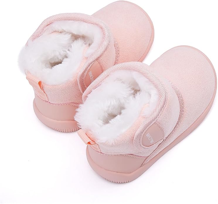 BMCiTYBM Girls Boys Snow Boots Warm Winter Fur Lined Baby Shoes (Infant/Toddler/Little Kid)