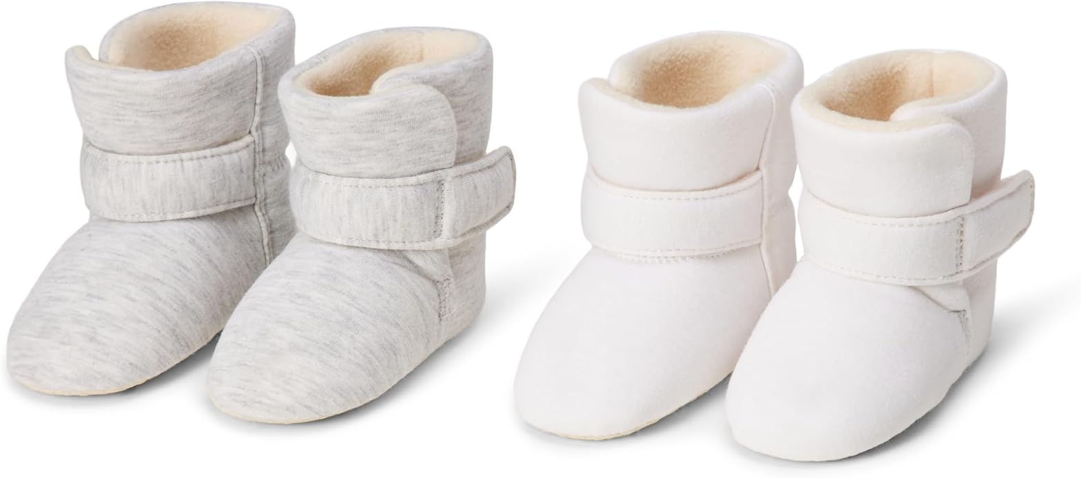 Amazon Essentials Unisex Babies' Soft Hook & Loop Booties, Infant Crib Shoes by AmazonEssentials