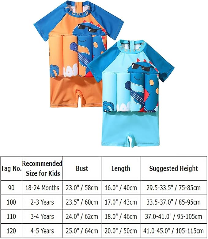 Kids Boys Girls Floatation Swimsuit - Image 7
