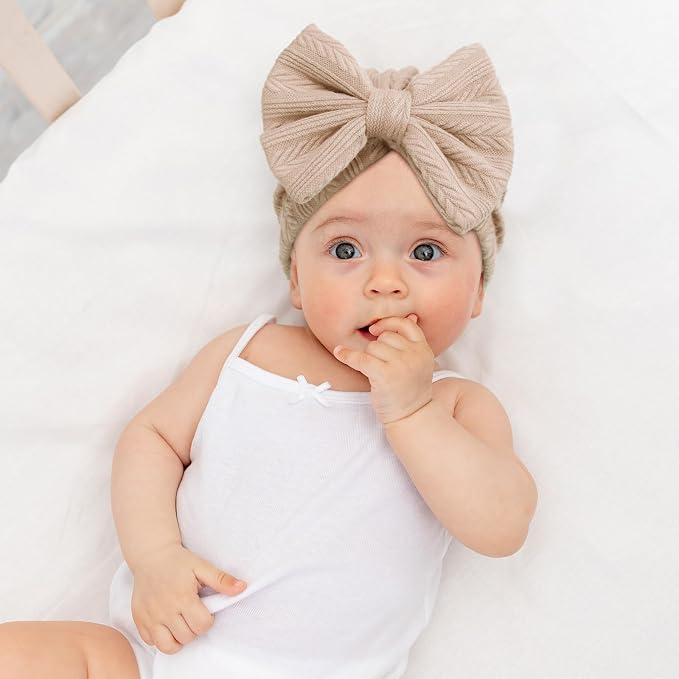 Newborn Baby Hats and Mittens Set Infant Bow Beanie Cap Toddler Gloves Newborn - Image 7