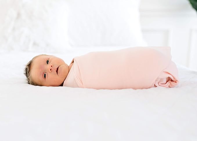 Copper Pearl Swaddle Blankets for Newborns | Soft Stretchy Receiving Blankets - Image 5