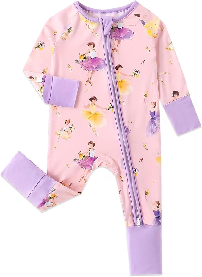 Baby Viscose of Bamboo Convertible Footie Pajamas by Cabahata