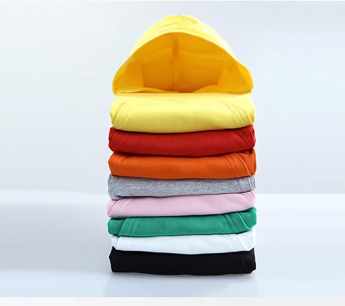 Baby Kids Boy Girl Solid Casual Pocket Hoodie Sweatershirt Long Sleeve Pullover - Image 6