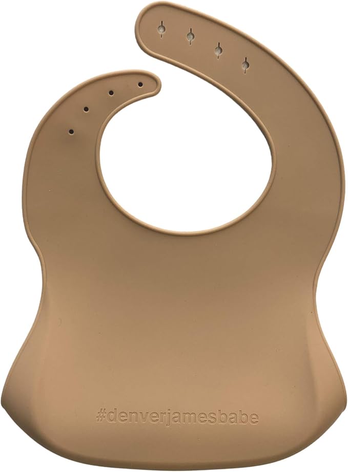 Denver James Silicone Feeding Bibs | Dishwasher Safe. Waterproof. Adjustable. - Image 2