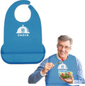 Silicone Adult Bibs with Crumb Catcher, Washable and Adjustable Adult Bibs by EpoBob