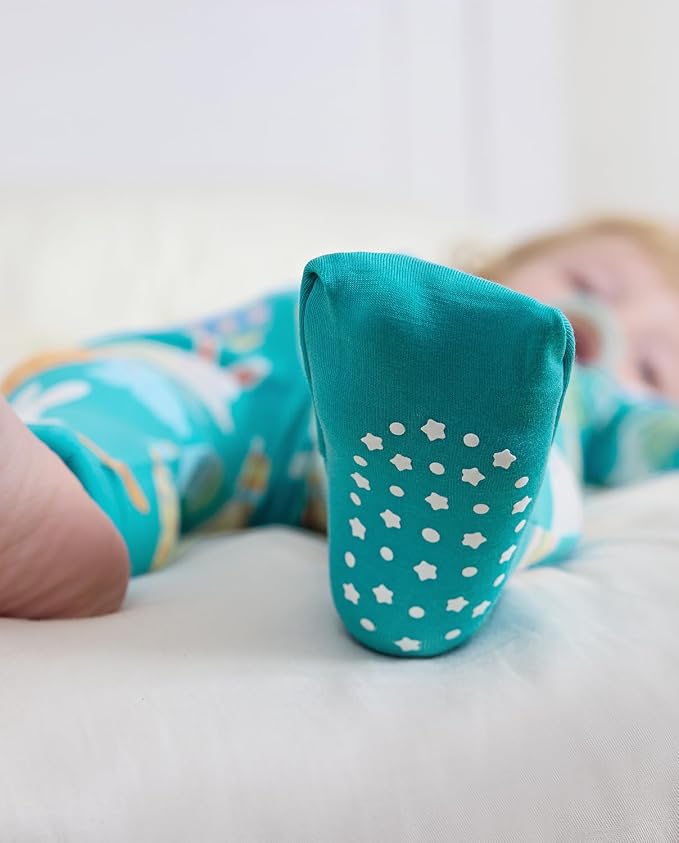babee Reshinee Bamboo Viscose Baby Footie Pajama, Zipper Sleeper Boys Girls | - Image 8