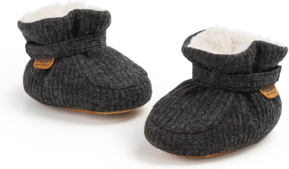 Ohwawadi Infant Baby Slippers Girls Boys Booties Warm Baby Socks Shoes Newborn - Image 4