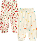 MYGBCPJS Baby Boys Girls Cotton Linen Trousers Kids Casual Ankle Pants Loose Long Bloomers