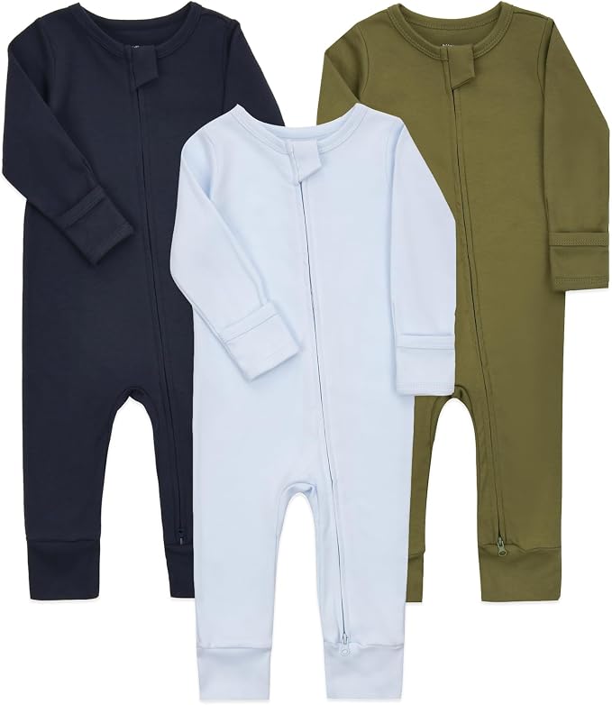 Aablexema Baby Cotton Footless Pajamas by Aablexema