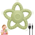 Vibrating Sensory Chew Toy, Teether Teething Toys for Baby 6-18 Months, Sensory Toys for Kids with Autism&Toddler Travel Essential - 3X Vibration Settings, Gifts for Boys Girls