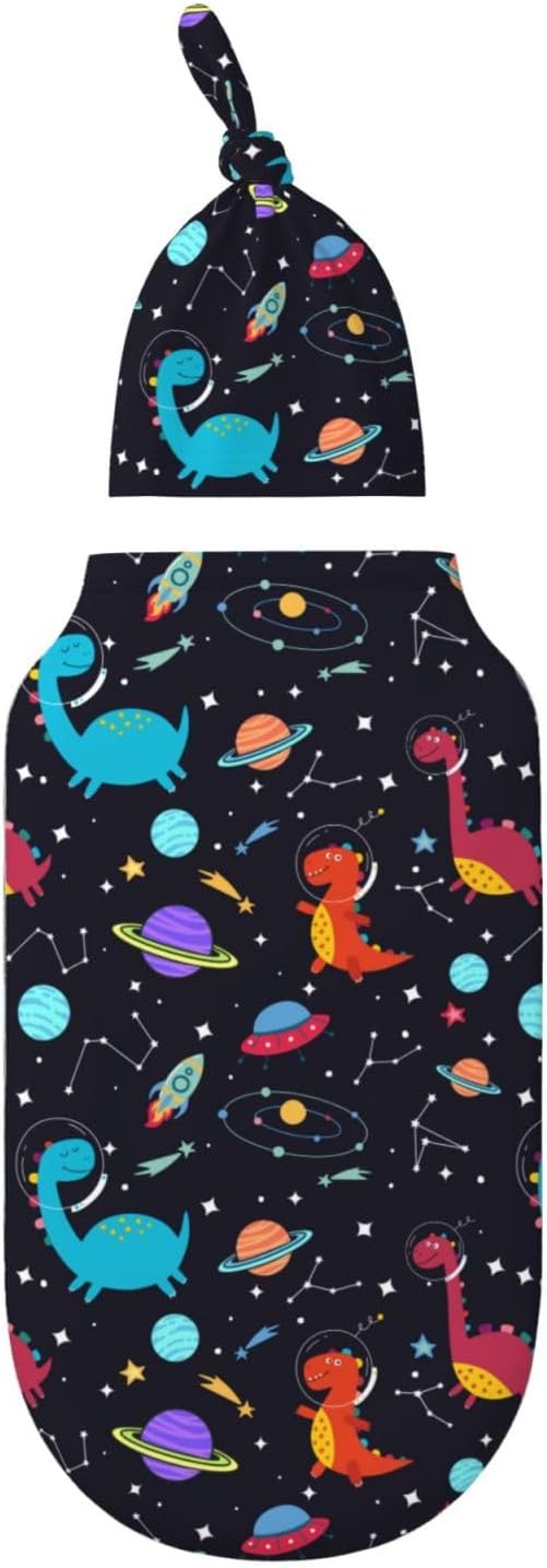 Dinosaur Swaddle Blankets Soft Receiving Blanket Baby Swaddle Wrap - Image 2