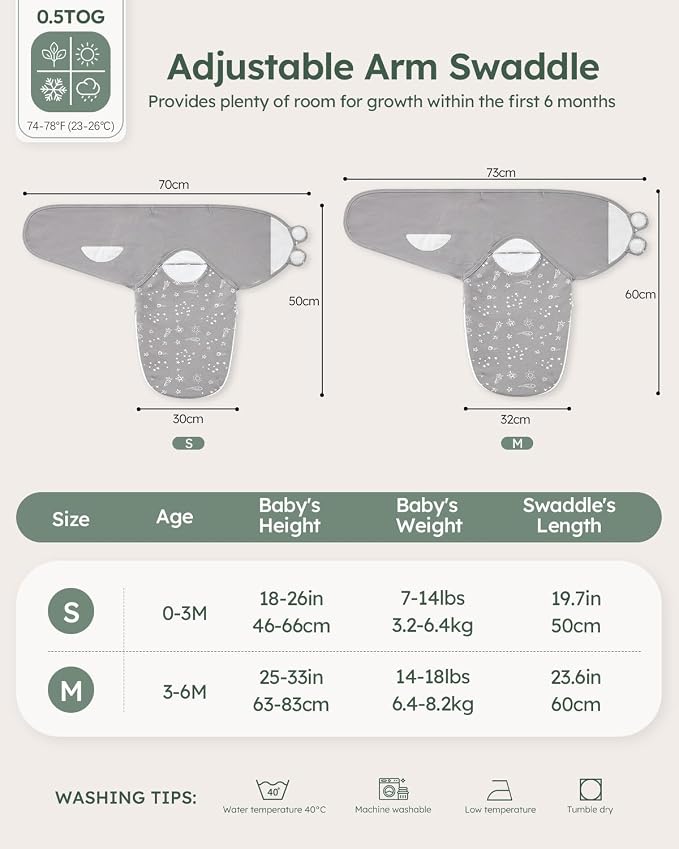 Unnivoll Baby Swaddles for Newborns - Image 6