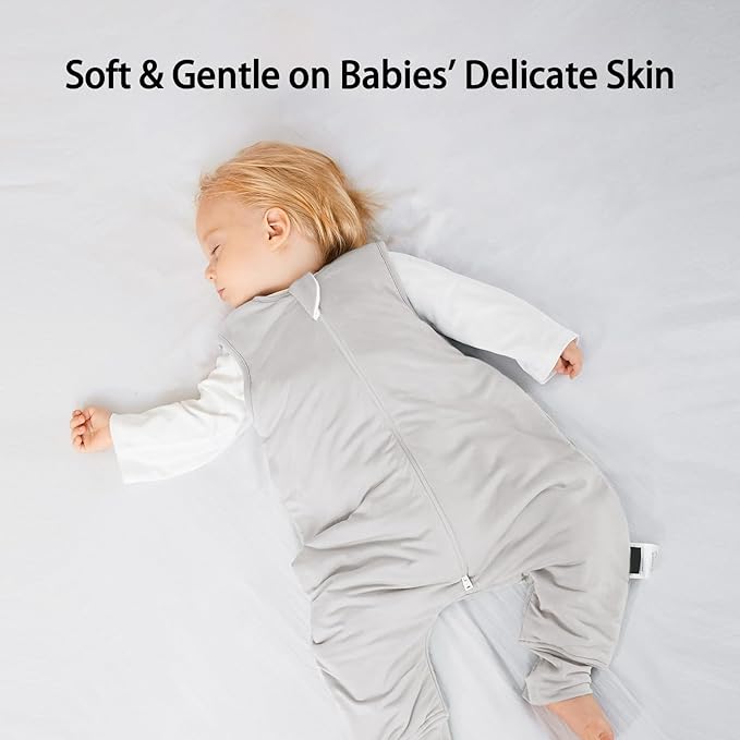 Rayon Made from Bamboo Toddler Sleep Sack with Feet 1.0 Tog Ultra Soft Toddler Sleeping Sack 3t-4t Sleep Bag Walker Quilted Wearable Blanket with Legs 2-Way Zipper Lightweight Extra Long