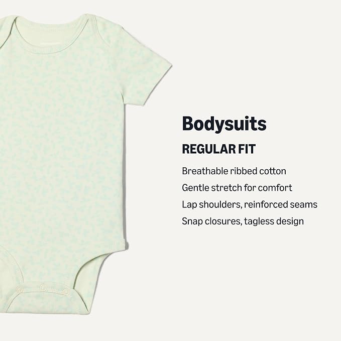 Amazon Essentials Unisex Babies' Short-Sleeve Bodysuits - Image 3