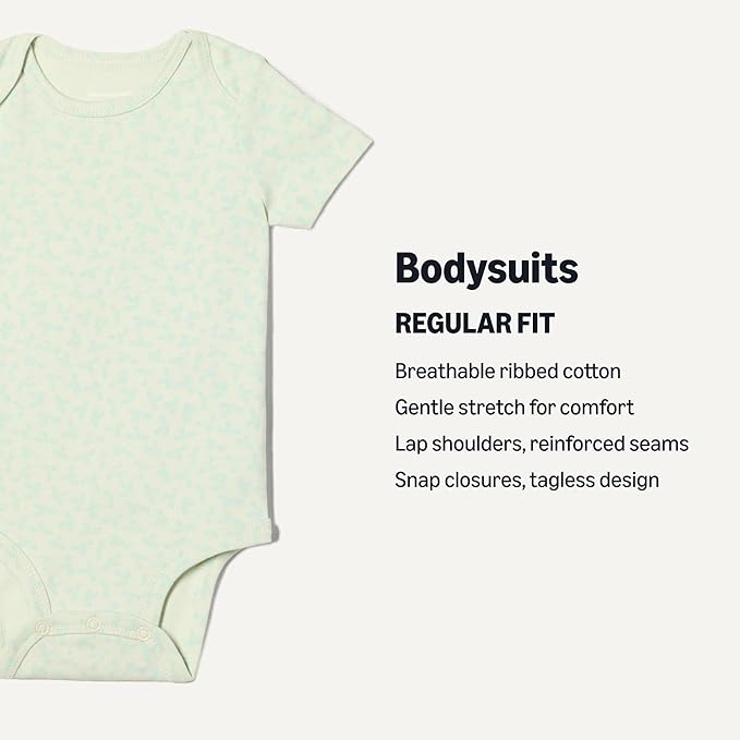 Amazon Essentials Unisex Babies' Short-Sleeve Bodysuits - Image 3
