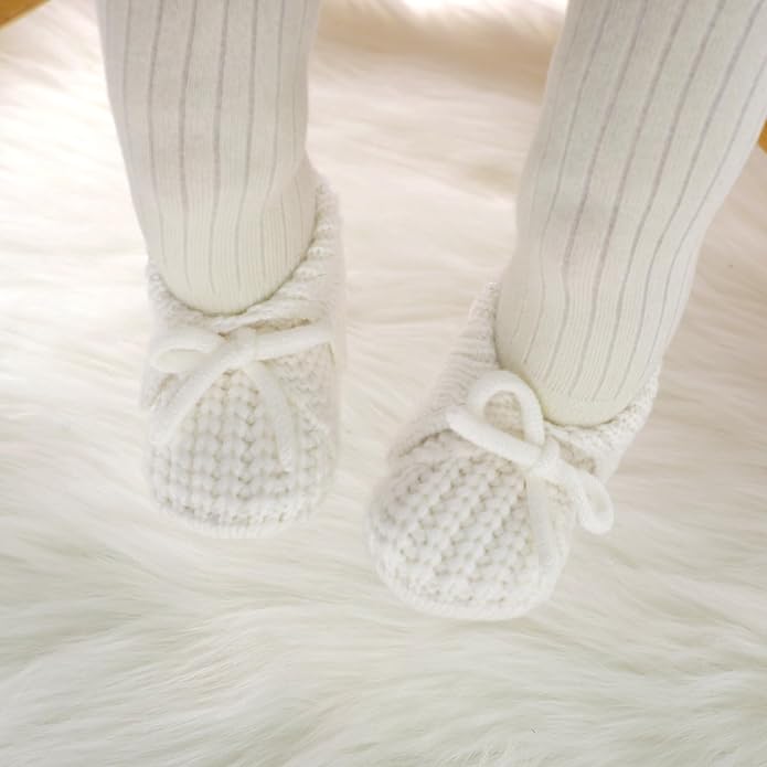 Baby Booties Newborn Boys Girls First Walkers Knit Infant Sock Shoes - Image 4