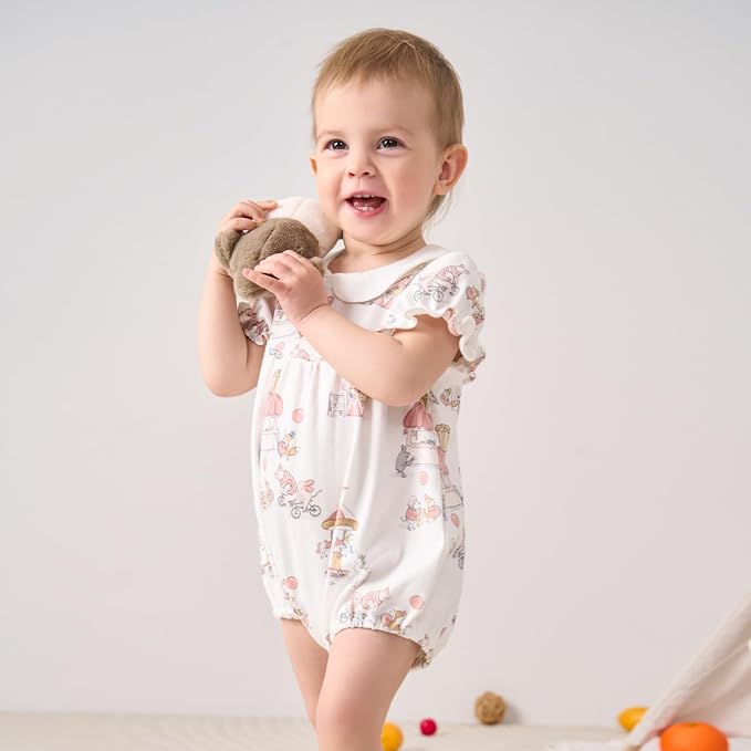 pureborn Baby Girls Boys Bodysuit One-Piece Romper 0-24 Months - Image 3
