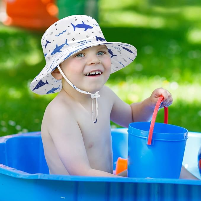 Sarfel Baby Sun Hat Summer Baby Boy Hats UPF 50+ Sun Protection Toddler Hat - Image 3