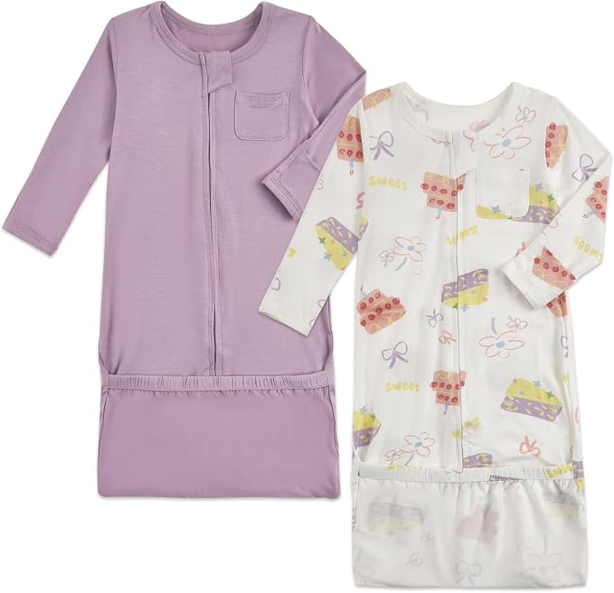 Aablexema Baby Nightgowns Rayon of Bamboo 2-way Zipper by Aablexema