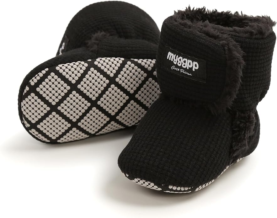 Ohwawadi Infant Baby Boots Boys Girls Cozy Fleece Slippers Snow Boots Winter by Ohwawadi