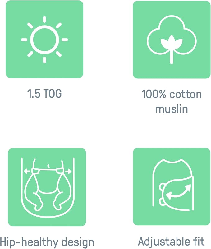 SwaddleMe by Ingenuity Muslin Original Swaddle, 100% Cotton, Size Small/Medium - Image 3