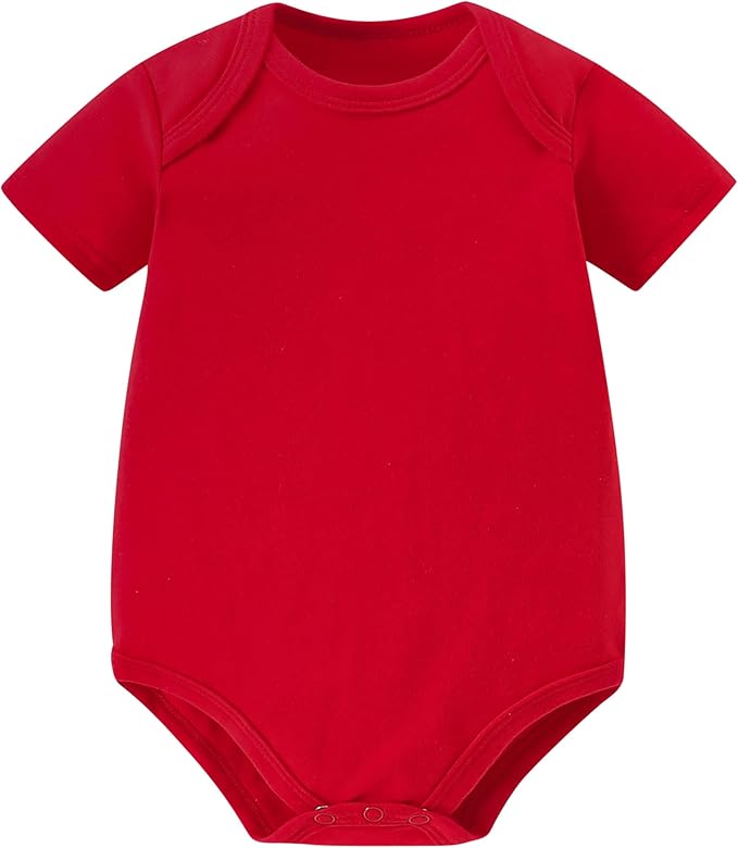 AIWUHE Unisex-Baby Short Sleeve Bodysuits Cotton One-piece Boy Girl Summer by AIWUHE
