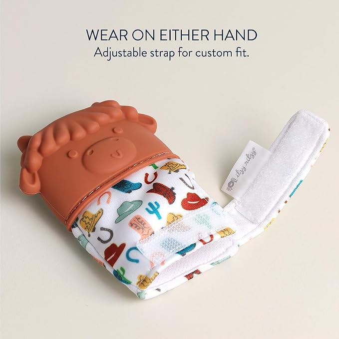 Itzy Ritzy Silicone Teething Mitt, Soothing Infant Teething Mitten - Image 4