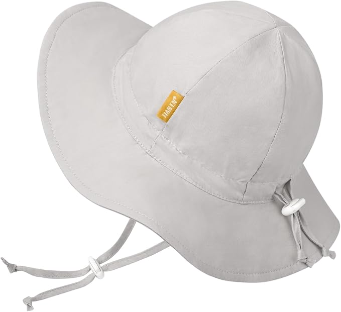 Baby Girl Sun Hat with UPF 50+ Outdoor Adjustable Toddler Beach Hat with Wide by DANMY