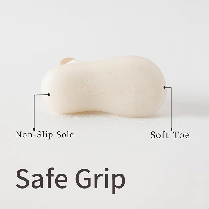 Baby Sock Shoes Toddler Walking Shoes Infant Slippers | Soft Rubber Sole - Image 4