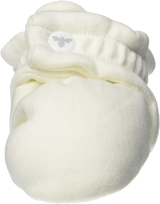 Burt's Bees Baby Unisex Booties Organic Cotton Newborn Essentials Shoes for Infants