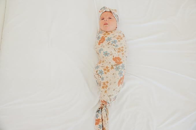 Copper Pearl Swaddle Blankets for Newborns | Soft Stretchy Receiving Blankets - Image 5