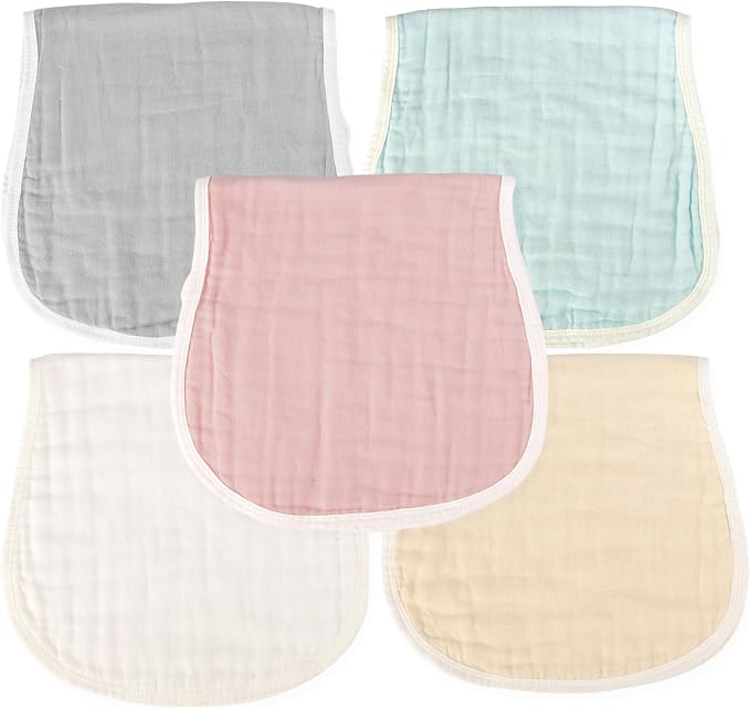 MUKIN Baby Muslin Burp Cloths and Burping Cloth, Soft Absorbent - Image 12