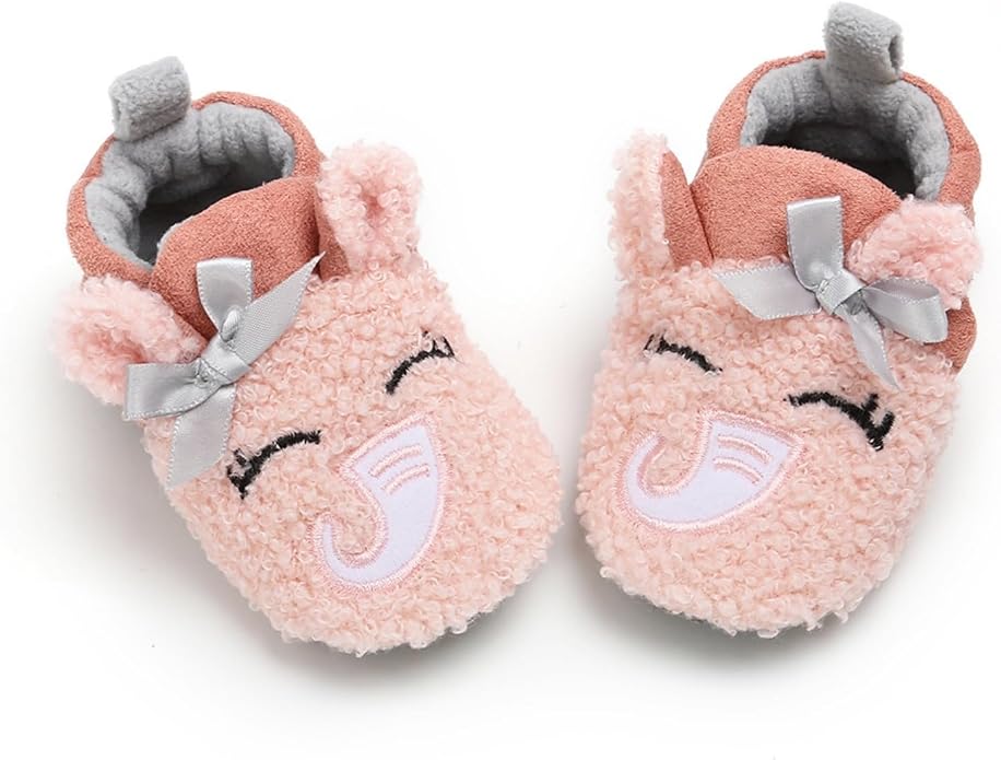 Baby Boys Girls Cotton Booties Non Skid Soft Sock Boots Infant Slippers Newborn - Image 5