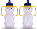 TalkTools Honey Bear Straw Cup, Dishwasher Safe Baby Drinking Bottle, Premium Food-Grade Material, Honeybear Sippy Cup for Ages 4+ Months, Trainer for Babies, Kids and Toddlers (2pack 7oz)