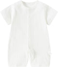AMIYAN Unisex Baby Cotton Romper Boys Short Sleeve One-Piece Jumpsuit Infant by AMIYAN