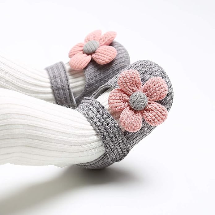 Ohwawadi Infant Baby Boys Girls Slippers Cozy Fleece Booties Soft Bottom Warm - Image 2