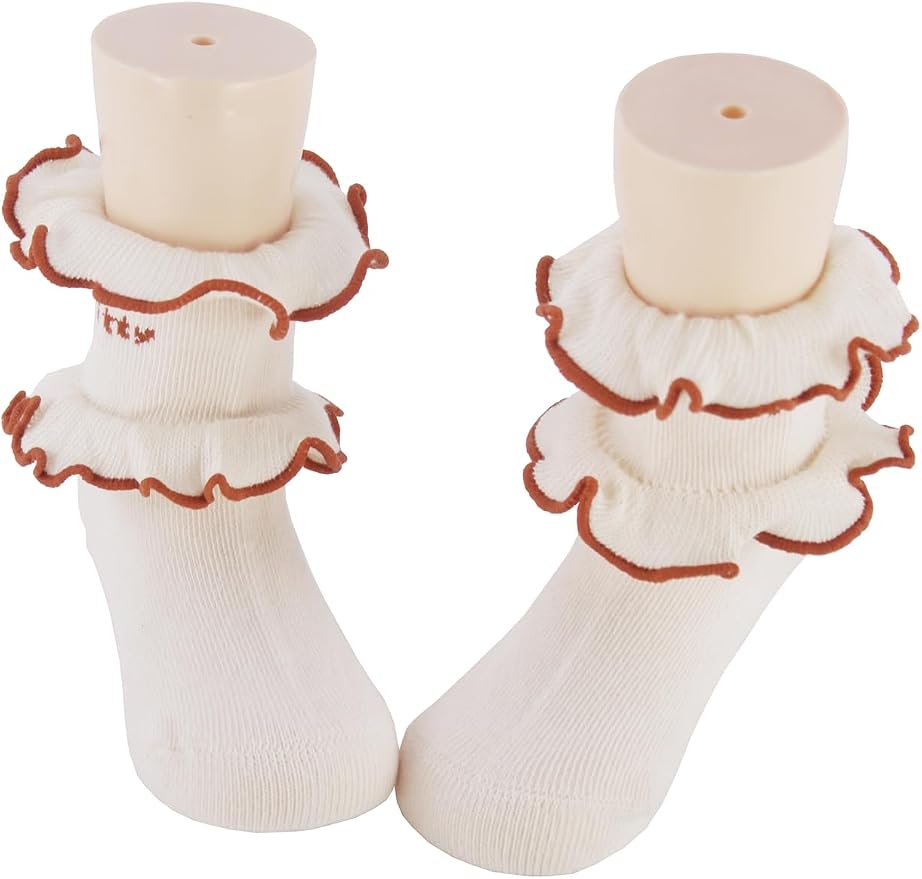 PrinceSasa Little Baby Girl Princess Lace Ruffles Socks Set - Image 3