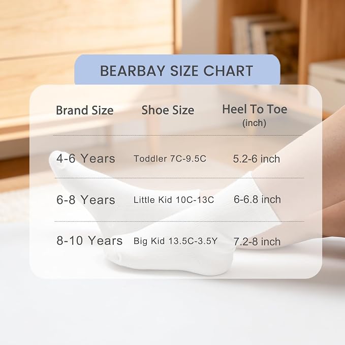 Baby Toddler Essentials Non-Slip Crew Socks - Image 7