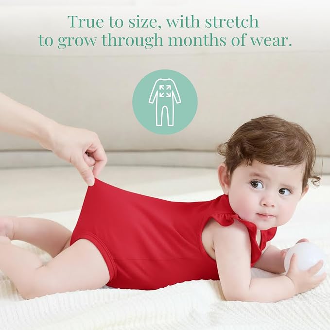 PATPAT Baby Girl Bamboo Viscose Bodysuits Set - Image 6