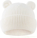 Bear Baby Beanie Knitted Baby Winter Hat Infant Toddler Boys Girls Beanie with Cotton Lining