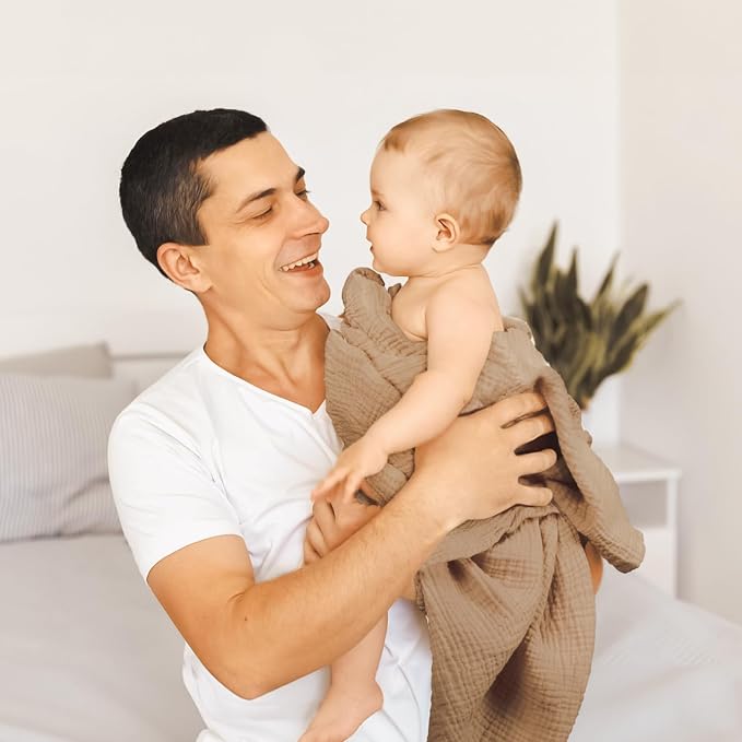 lulumoon Muslin Swaddle Blanket Baby: Cotton Receiving Wrap - Image 6