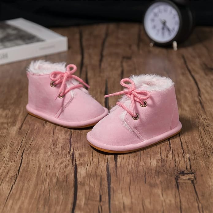 Meckior Baby Booties Newborn Infant Unisex Baby Girls Boys Velvet Rubber - Image 2