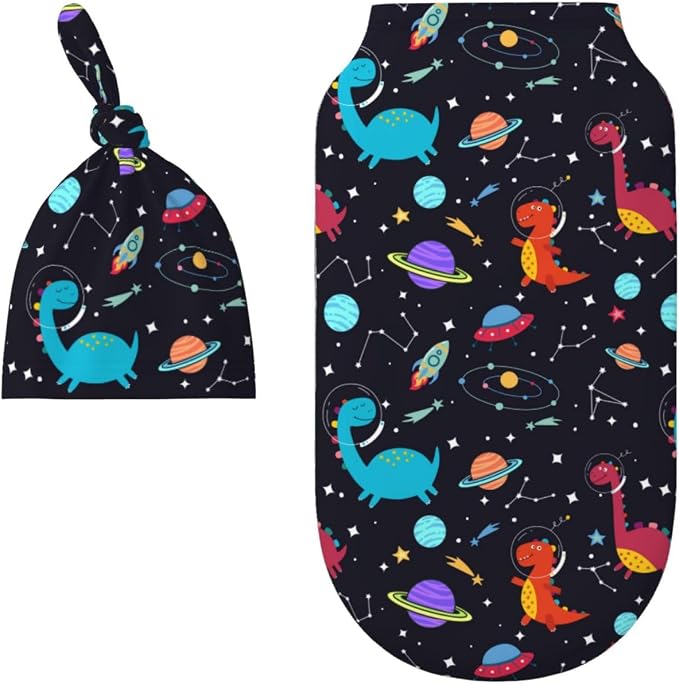 Dinosaur Swaddle Blankets Soft Receiving Blanket Baby Swaddle Wrap - Image 3