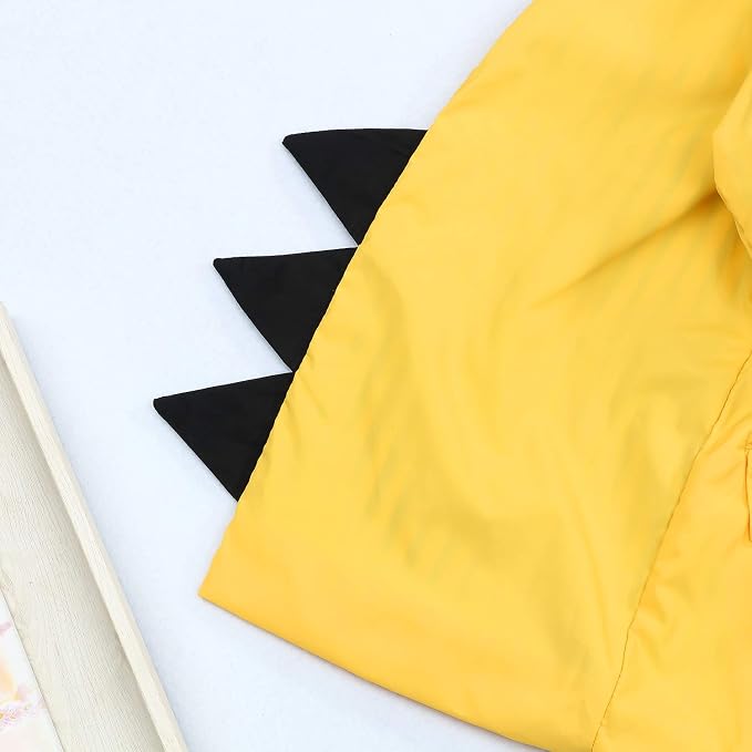 YOUNGER TREE Toddler Baby Boy Girl Duck Raincoat Cute Cartoon Hoodie Zipper - Image 4