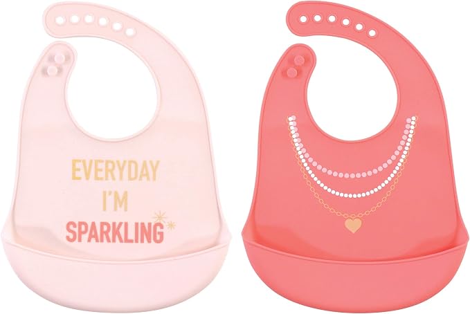 Little Treasure Unisex BabySilicone Bibs - Image 2
