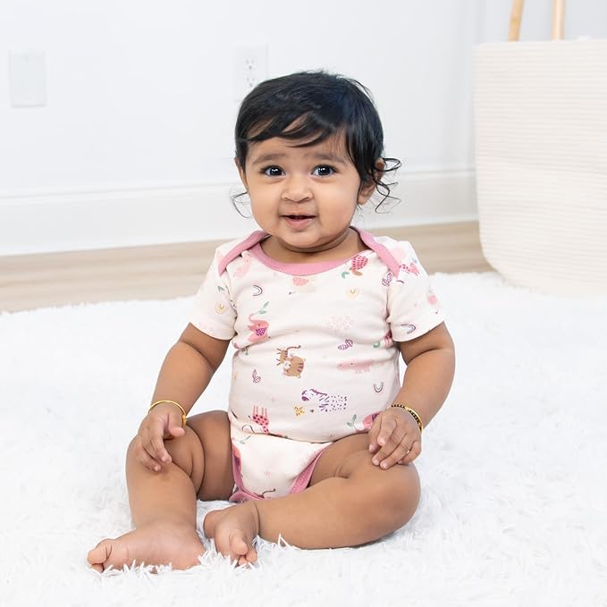 The Peanutshell Baby Girl Short Sleeve Bodysuits - Image 6