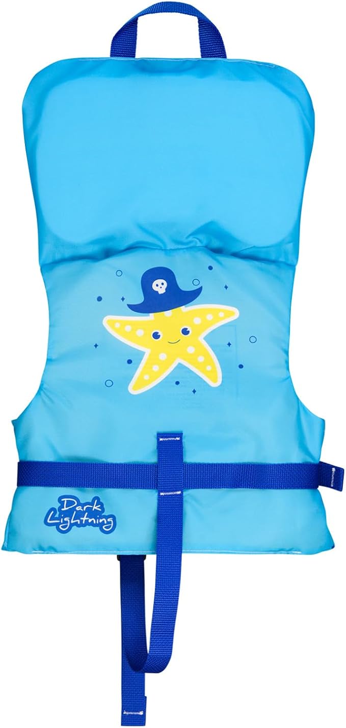 Dark Lightning USCG Approved Infant Life Jacket 0-30 lbs, Toddler Swim Vest and - Image 2